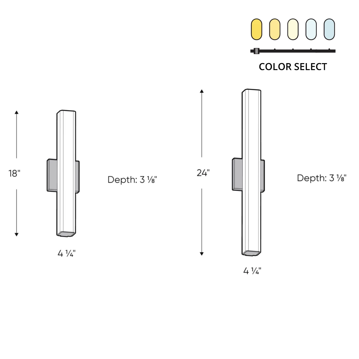 LEDVAN 001 Color Select Bathroom Vanity Light