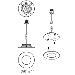 Alter Series 4IN Retrofit Recessed Panel Light