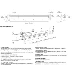 Reveal RGB Cove/Pathway Plaster-In LED System 24V
