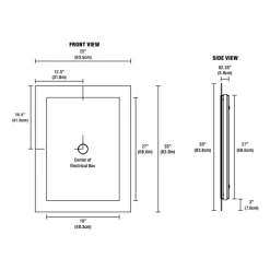Sail Surface Mount LED Mirror