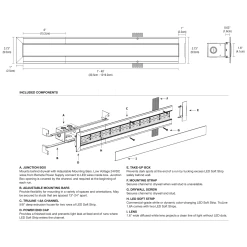 TruLine 1.6A RGB 10W 24VDC Plaster-In LED System