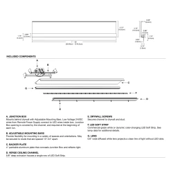 Verge Ceiling Plaster-In System 24V