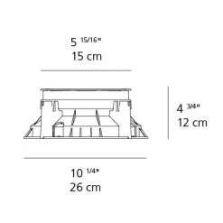Artemide Ego 150 Flood Outdoor Square Recessed Ground Light