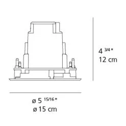 Artemide Ego 150 Flood Outdoor Round Ceiling Downlight