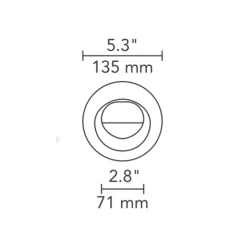 Element 4IN RD Flanged Wall Wash Trim