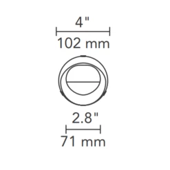 Element 4IN RD Flangeless Wall Wash Trim
