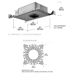 Entra CL 2IN Round Flangeless New Construction Housing