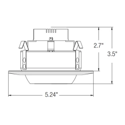 4 Series 600LM Retrofit Recessed Adjustable Downlight