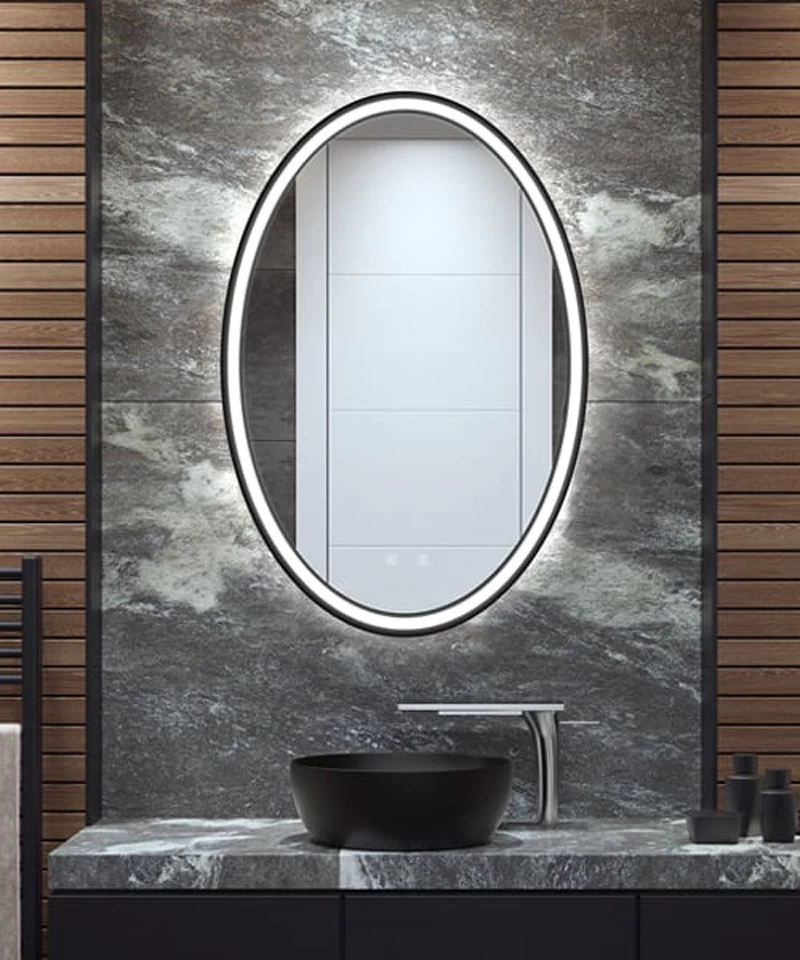 Brilliance Oval Lighted Mirror