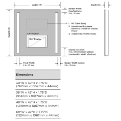 Fusion Lighted Mirror With TV