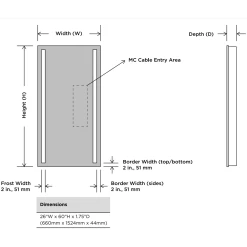 Fusion Lighted Wardrobe Mirror