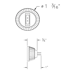 JC G4 Bi-Pin Base Directional 3W 12V 2700K 90CRI 2-Pack
