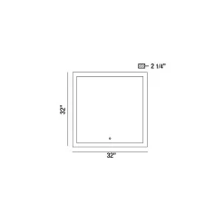 Odessa Square Color Select LED Mirror