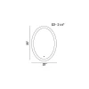Odessa Oval Color Select LED Mirror