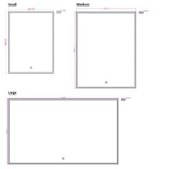 Cerissa Rectangular Color Select LED Mirror