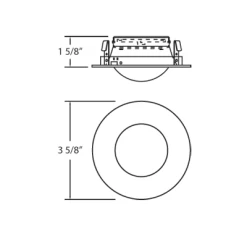 Shower Dome Round 3 Inch Trim