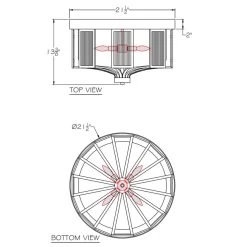 Bristol Outdoor Ceiling Light Fixture