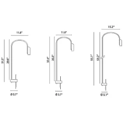 Caule Outdoor 120V Bollard