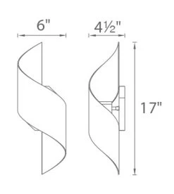 Helix Wet Rated Wall Light