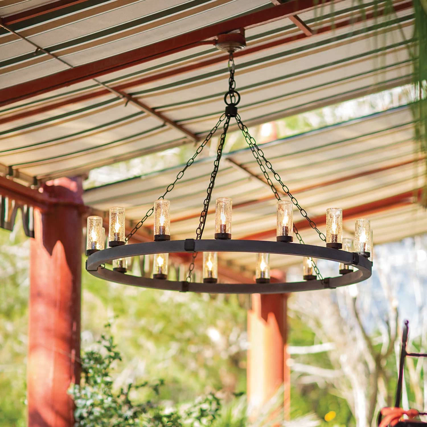Sawyer Outdoor Chandelier - Image 4
