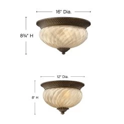 Pineapple 120V Outdoor Flush Ceiling Mount