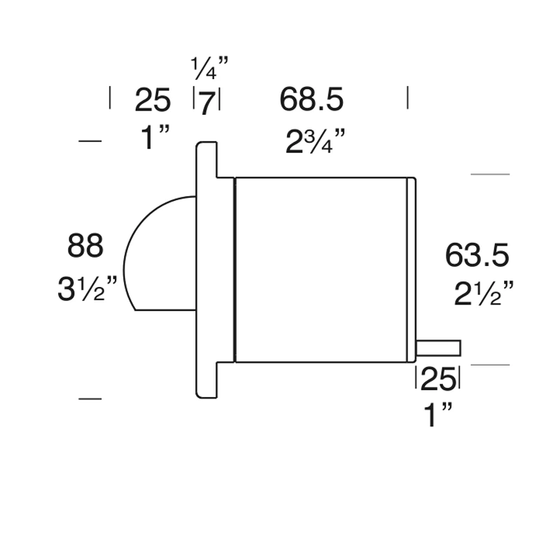 12V Step Lite Round Eyelid Halogen Step Light