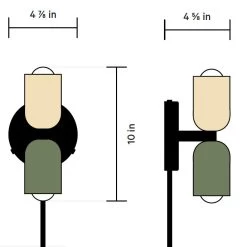 Up Down Plug-In Wall Sconce