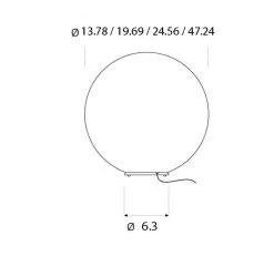 Out Ex. Moon Outdoor Floor Lamp