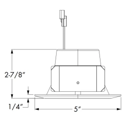 4RLDG4 4 Inch LED Retrofit Baffle Trim