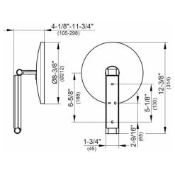 KEUCO Ilook Move 00 Round Cosmetic Mirror