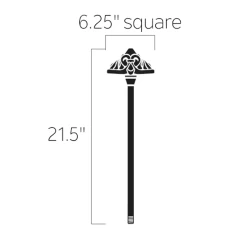 12V Pierced Scrollwork Path Light