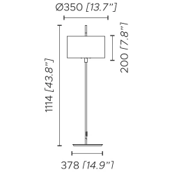 Lagoon Drum Outdoor Floor Lamp