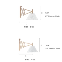 Le Klint Sax Flexible Plug-In Wall Lamp W/ Tapered Shade