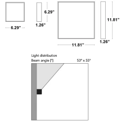 Cage Square Indirect Wall Light