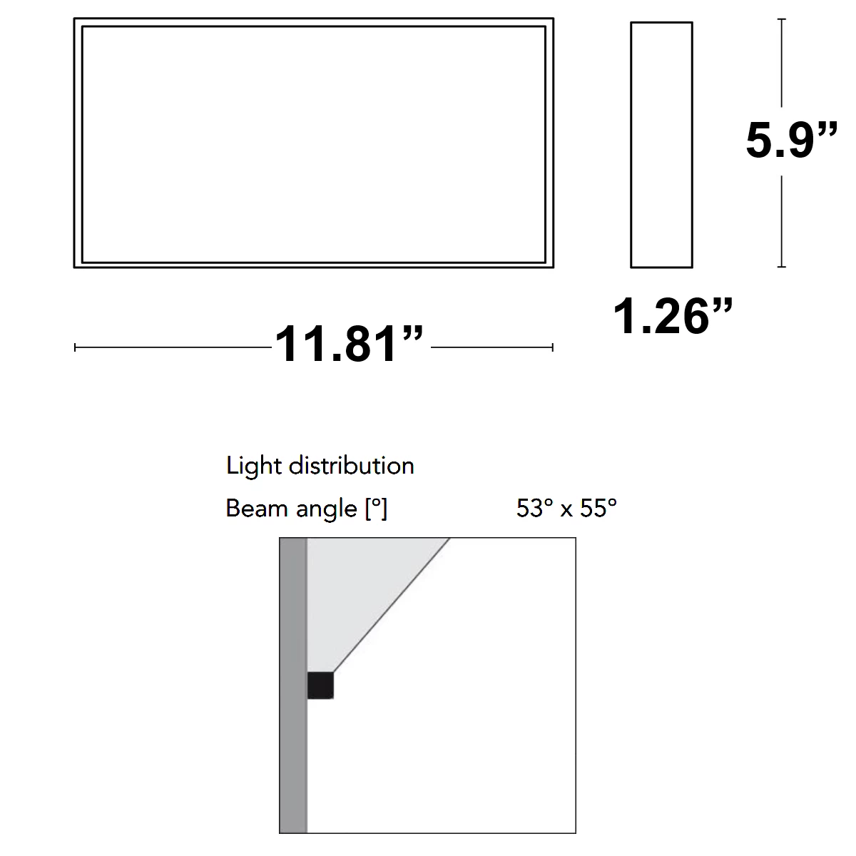 Cage Rectangle Indirect Wall Light