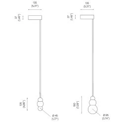 Ball Rod Bracket Wall Light