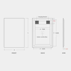 Classic L05I Vertical No Frost Indirect LED Mirror