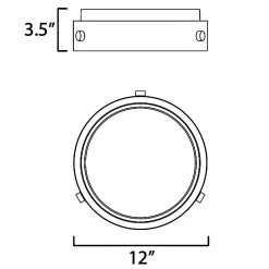 Rivet Outdoor Ceiling Light Fixture