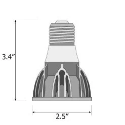 Warm Dim SunLight2 PAR20 E26 Base 10W 120V