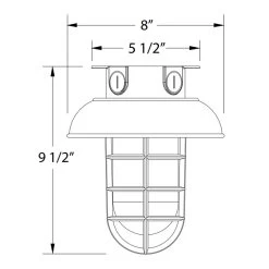 Vaportite Cap Outdoor Ceiling Light Fixture