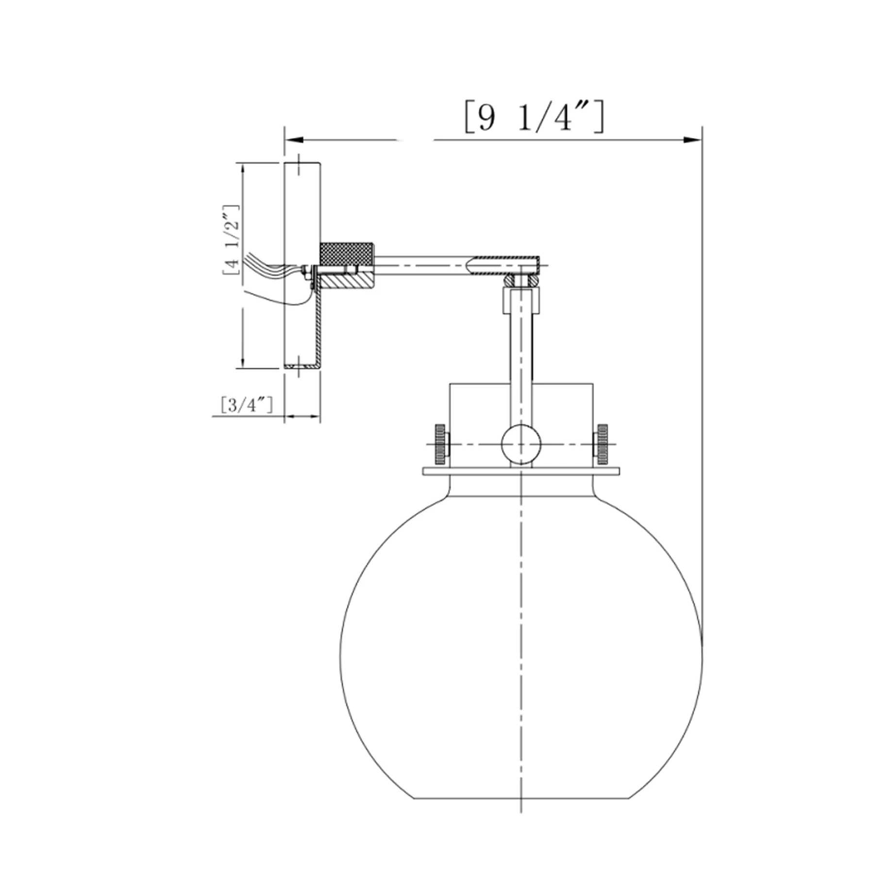 Newton Sphere Wall Sconce