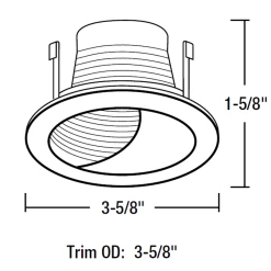 NL Series 3IN Wall Wash Trim