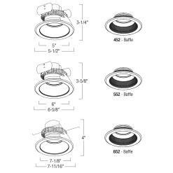 Cobalt Click RD Retrofit Baffle Downlight