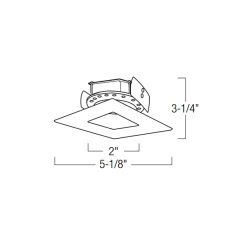 Cobalt 4IN SQ Retrofit Pinhole Downlight