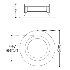 Onyx 4IN RD Retrofit Baffle Downlight