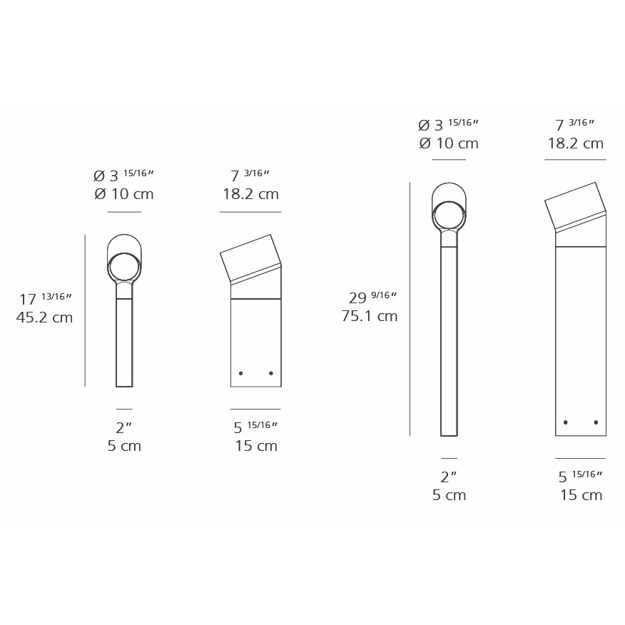 Artemide Oblique Outdoor Path Light