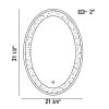Oval Back-lit LED Mirror
