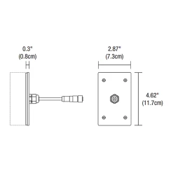 Outdoor Rectangle Canopy With Power Cable