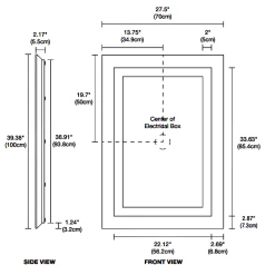 Plaza Large Tunable White Surface Mirror