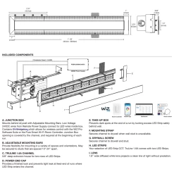 TruLine 1.6A Trucolor RGBTW Plaster-In LED System